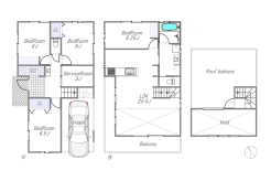 参考建物プラン例
建物参考価格:2100万円
建物面積:121.09㎡
間取り:4LDK+S